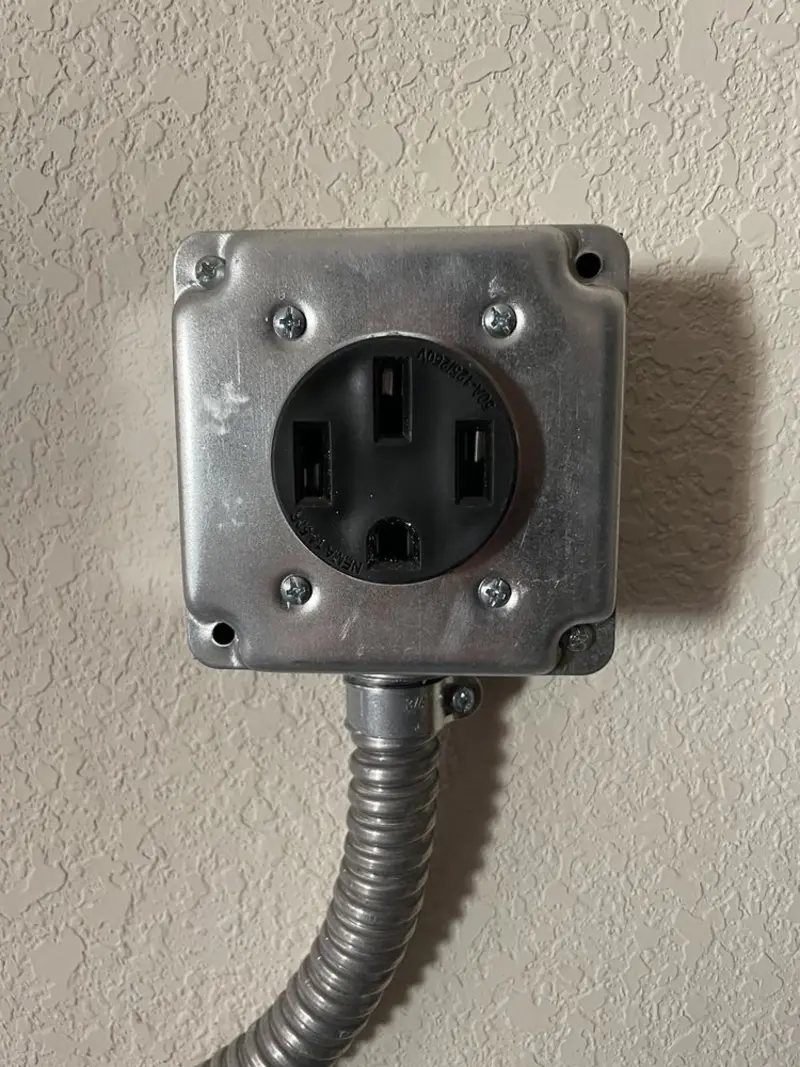 NEMA 14-50 outlet installed for Smart Home Electrical in Redstone